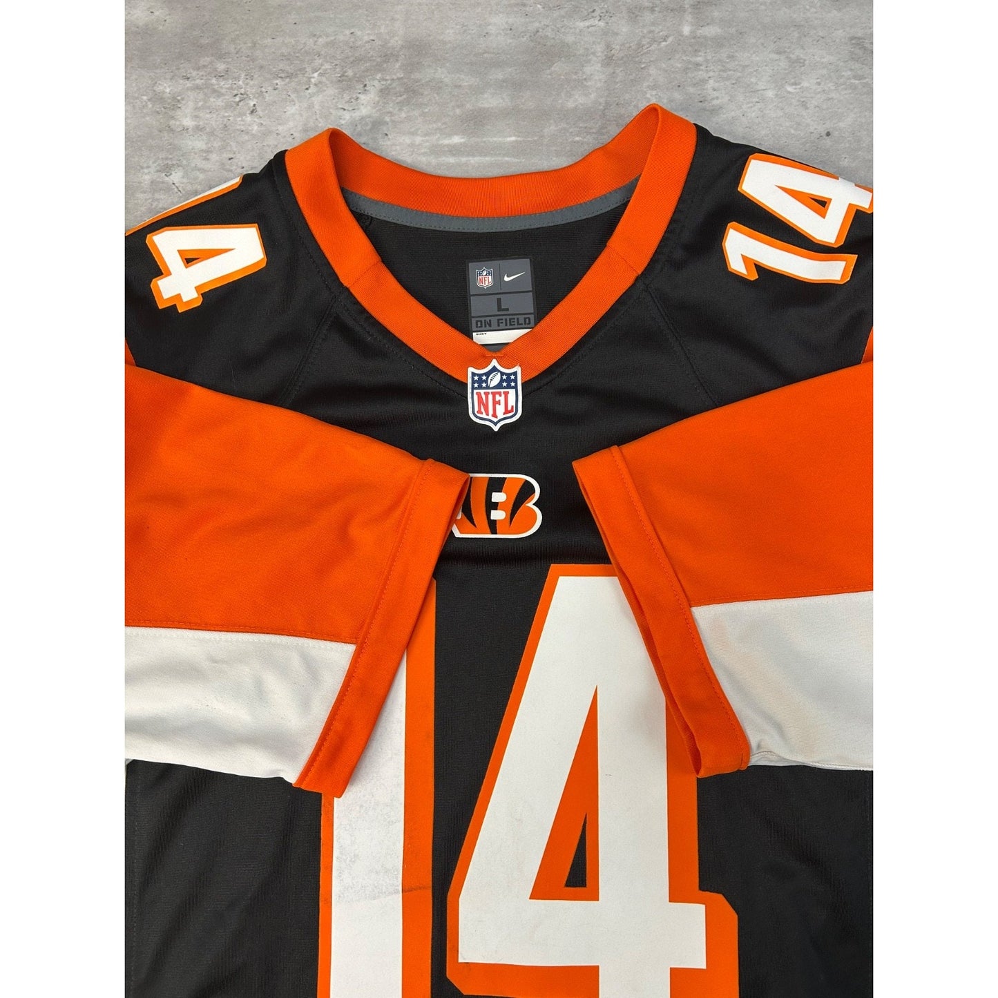 Vintage Andy Dalton #14 Cincinnati Bengals NFL Nike Football Jersey Size Large