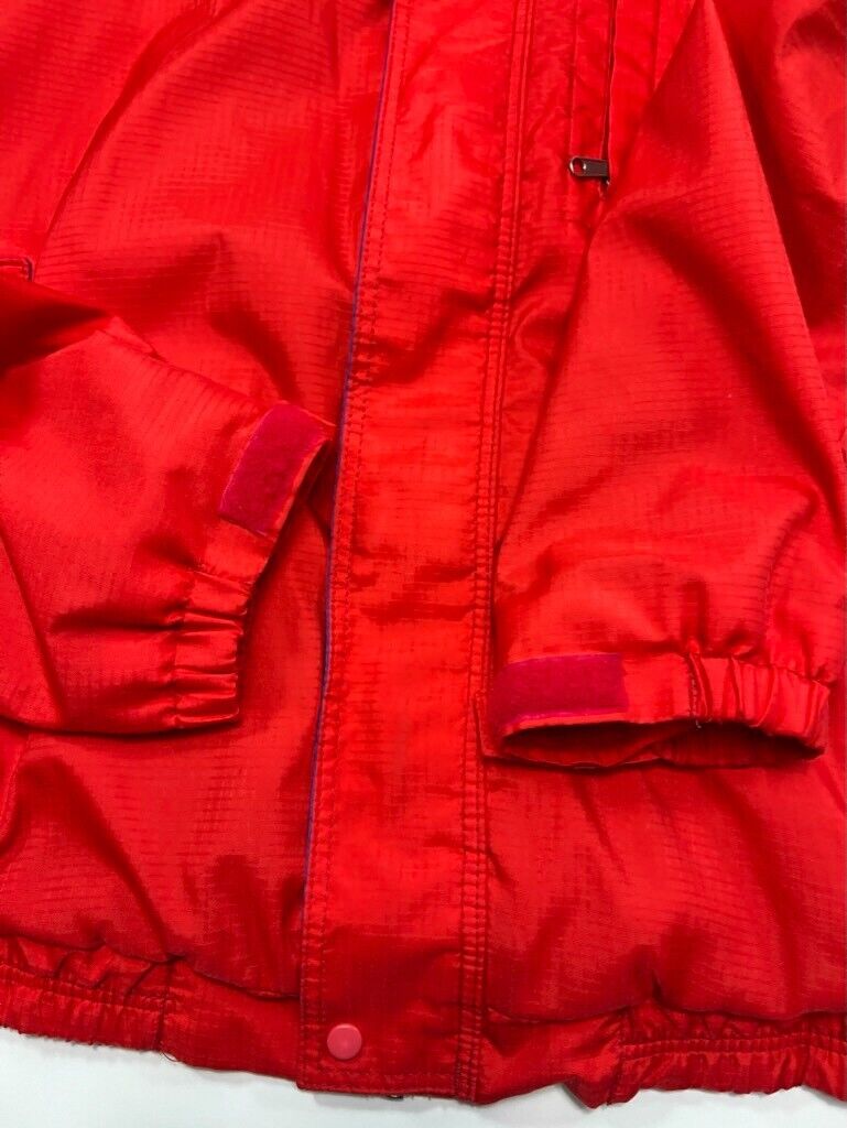 Vintage 80s/90s Patagonia Full Zip Nylon Bomber Jacket Size Medium Red