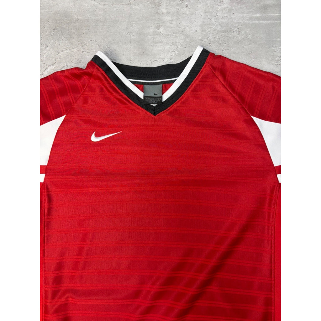 Vintage 2000s Nike Embroidered Swoosh Nike YOUTH Soccer Jersey Size Large