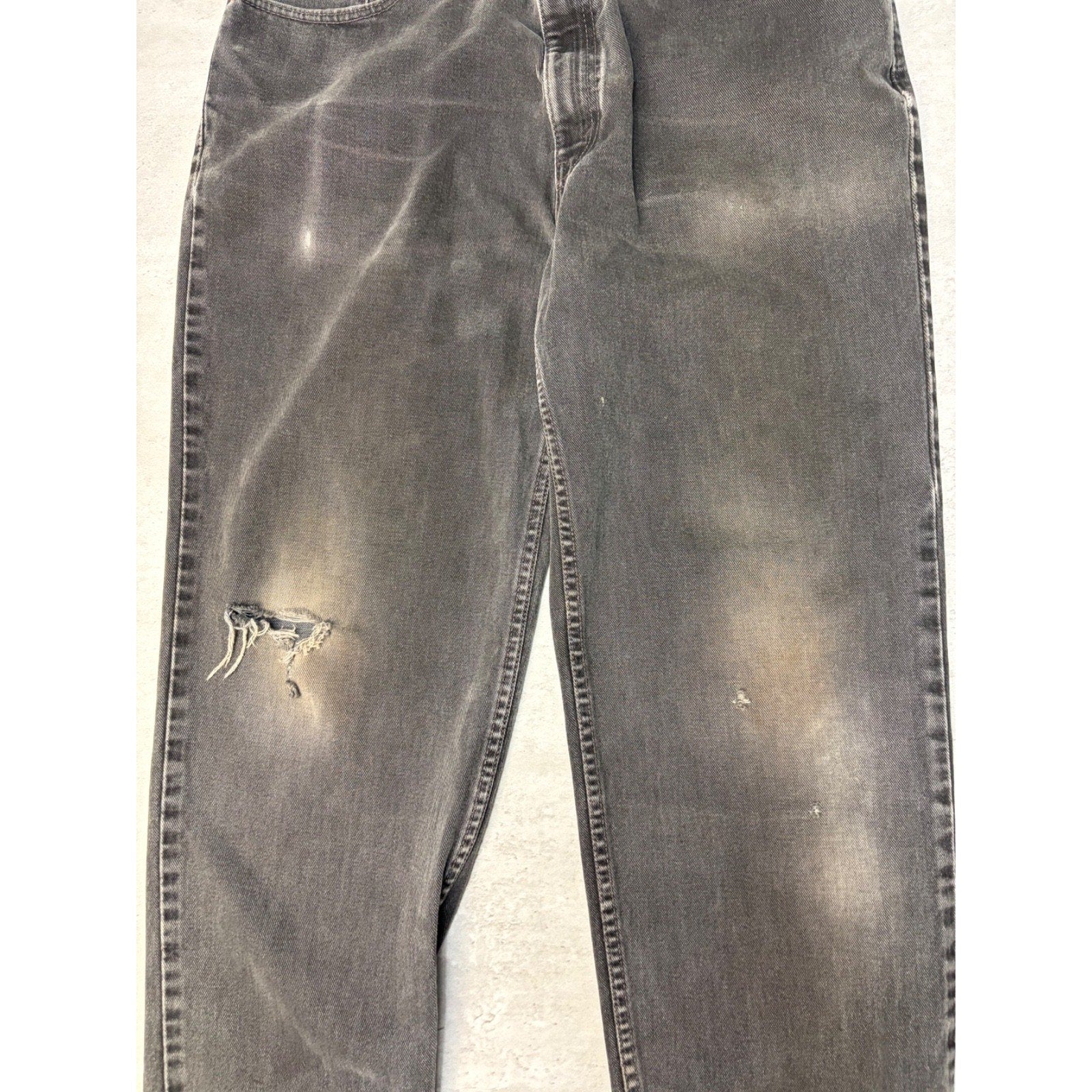 Vintage Levis 550 Red Tab Relaxed Fit Black Wash Denim Pants Size 36