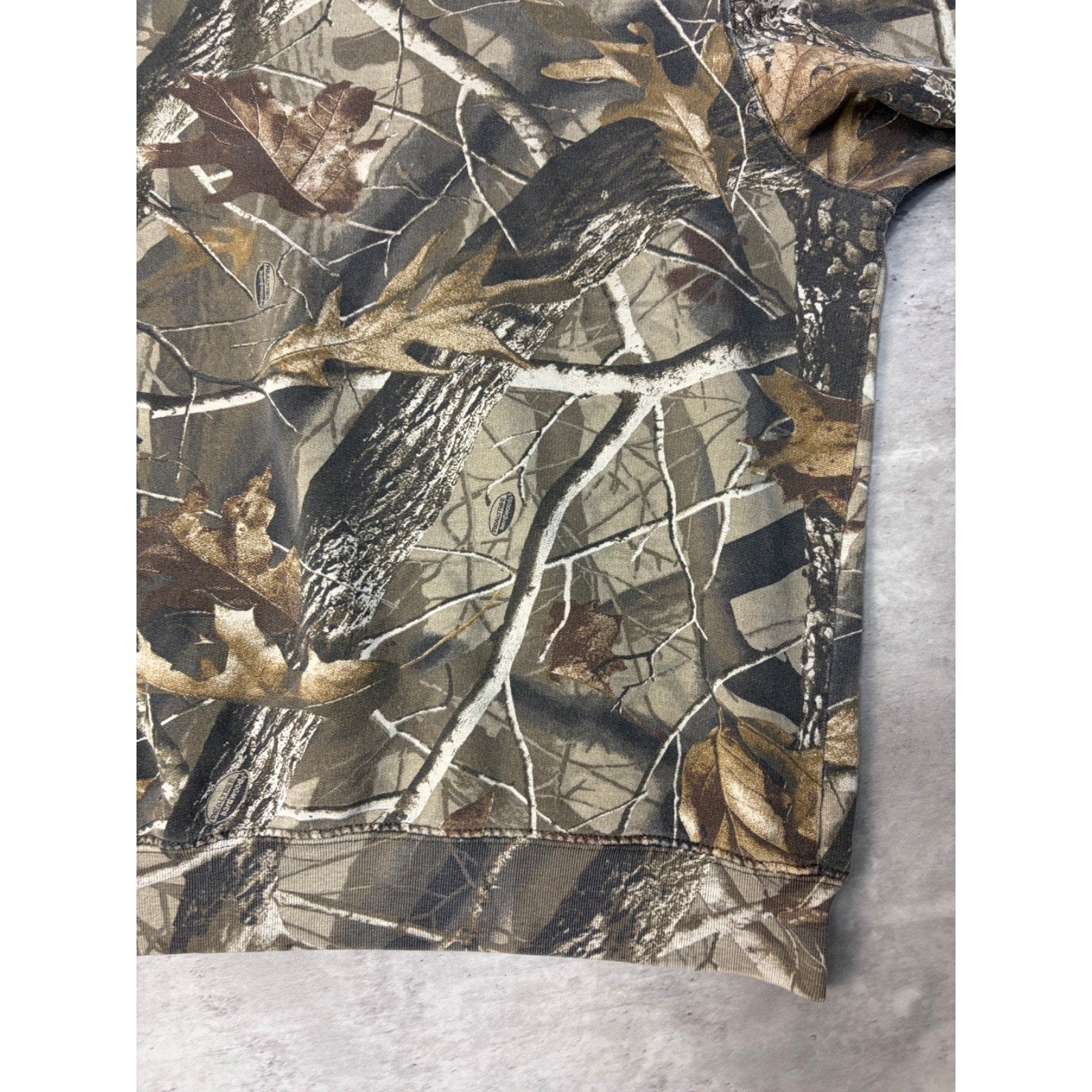 Vintage Realtree Hardwoods Hunting Camo Crewneck Sweatshirt Size 3XL
