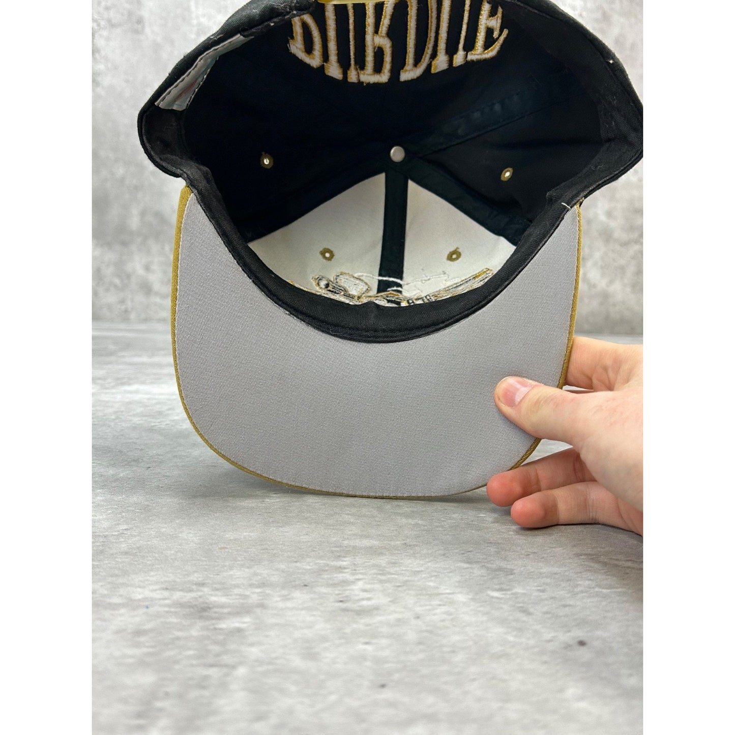 Vintage 90s Purdue Boilermakers NCAA Embroidered Logo Snapback Hat OSFA