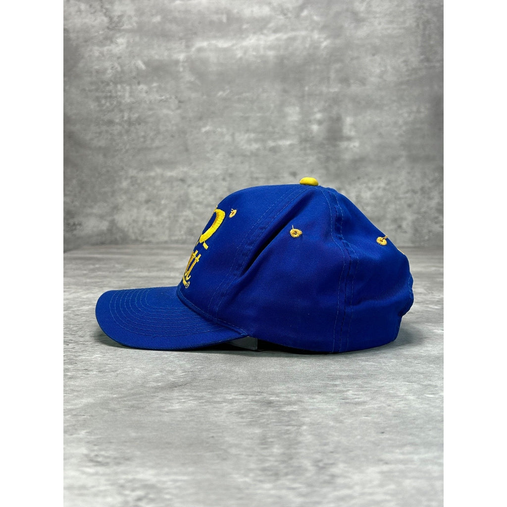 Vintage 90s Pitt Panthers NCAA Embroidered Spellout Snapback Hat OSFA