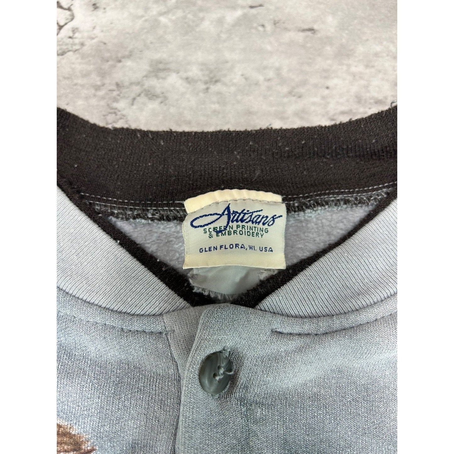 Vintage 90s Nature Animal Graphic All Over Print Sweatshirt Size 2XL Gray