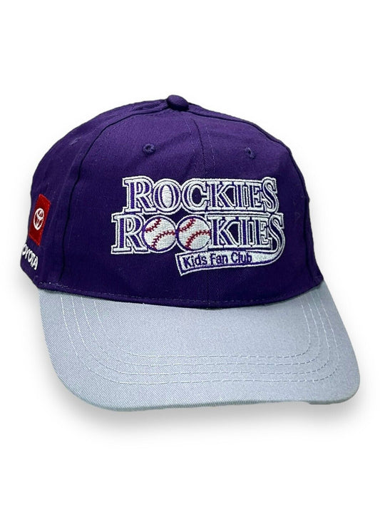 Vintage 90s Colorado Rockies MLB Rockies Rookies YOUTH Snapback Hat OSFA