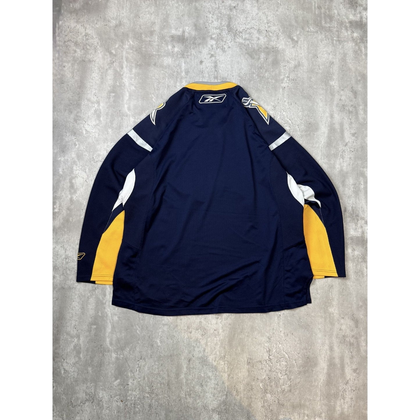 Vintage Buffalo Sabres NHL Stitched Reebok Hockey Jersey Size XXL Navy Blue