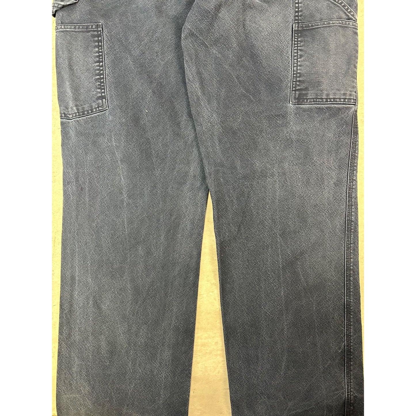 Carhartt Relaxed Fit Canvas Workwear Carpenter Pants Size 39 Blue