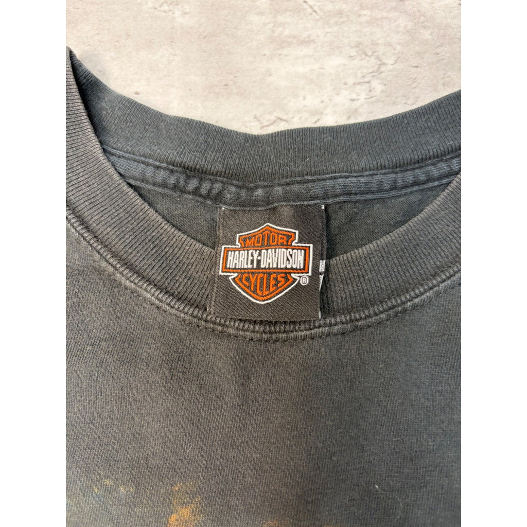 Vintage 2004 Harley Davidson We Are Street Tough Spellout Graphic T-Shirt Sz XL