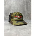 Vintage Goode Co Barbecue Embroidered Patch Camo Trucker Snapback Hat OSFA
