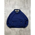 Vintage 90s Eddie Bauer Full Zip Navy Blue Bomber Jacket Size XL