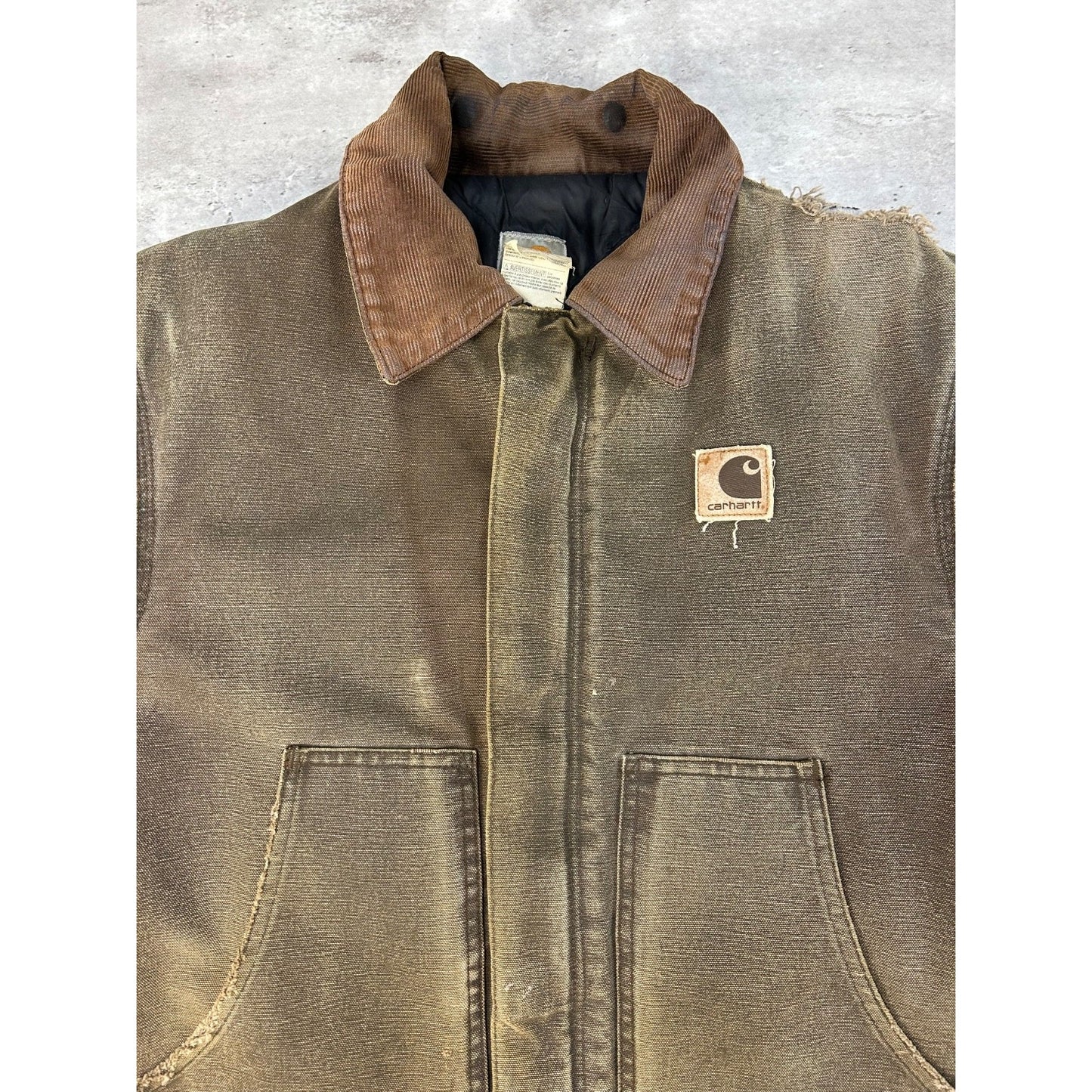 Vintage Carhartt Insulated Canvas Cropped Arctic Jacket Size Medium