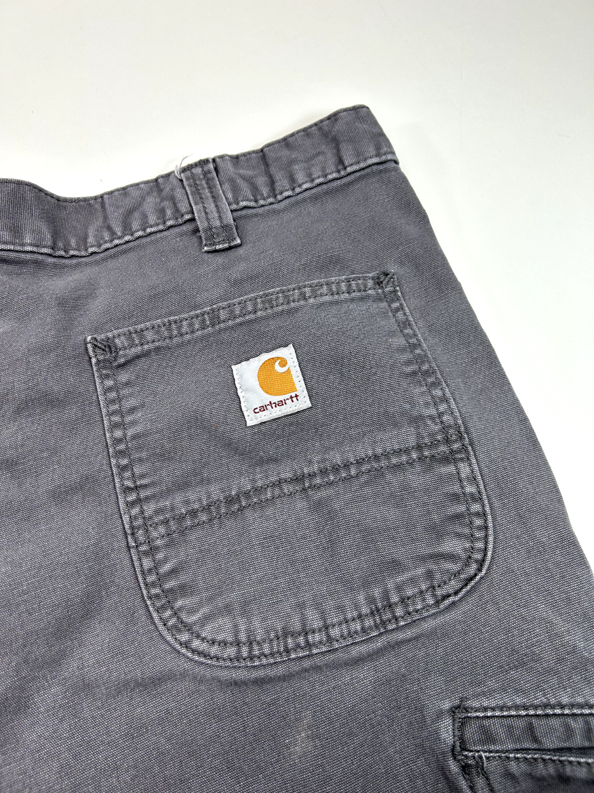 Carhartt Relaxed Fit Canvas Workwear Carpenter Pants Size 38 Gray