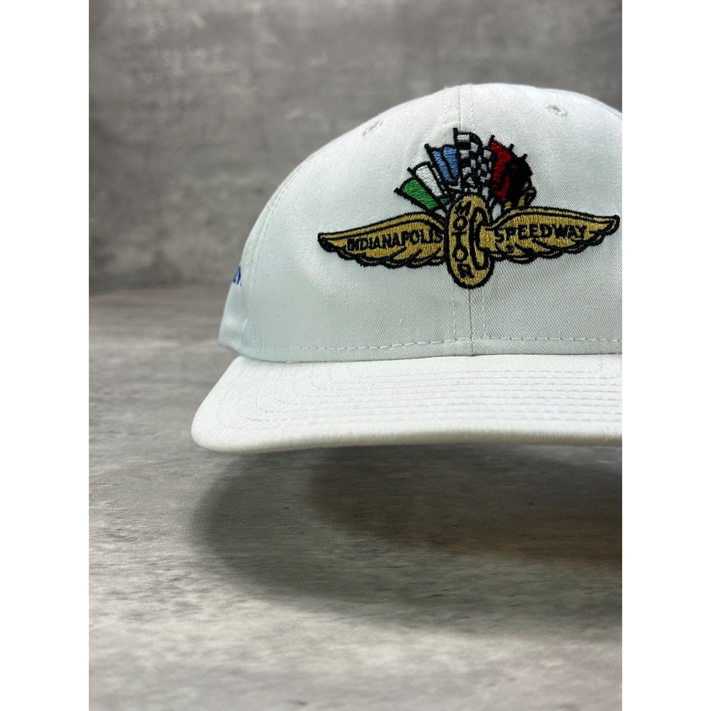 Vintage 90s Indianapolis Speedway Nascar Embroidered Logo Snapback Hat OSFA