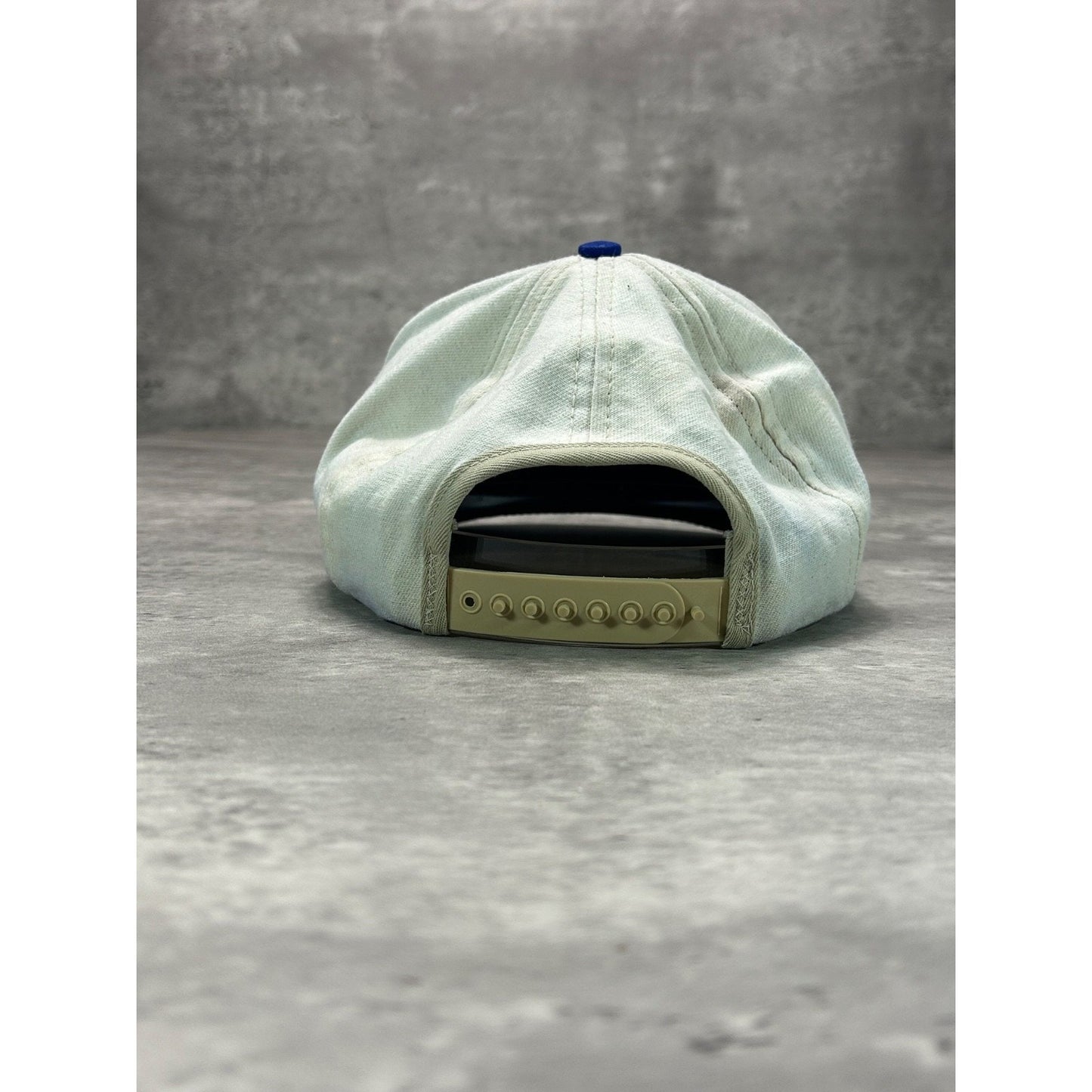 Vintage 90s Bass Fishing Embroidered Spellout Logo Snapback Hat OSFA