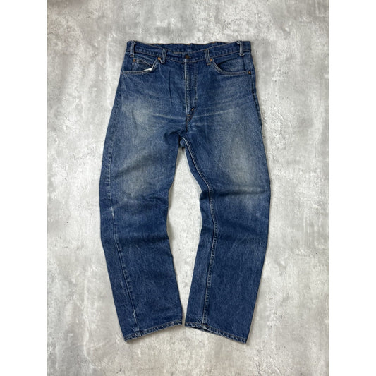 Vintage 90s Levis Orange Tab Dark Wash Denim Pants Size 36 Blue