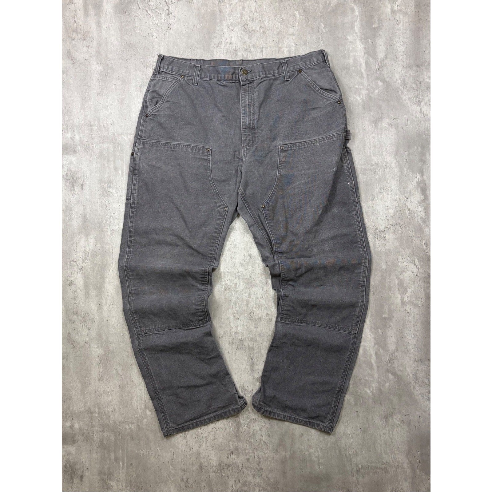 Vintage Carhartt Canvas Workwear Double Knee Carpenter Pants Size 40