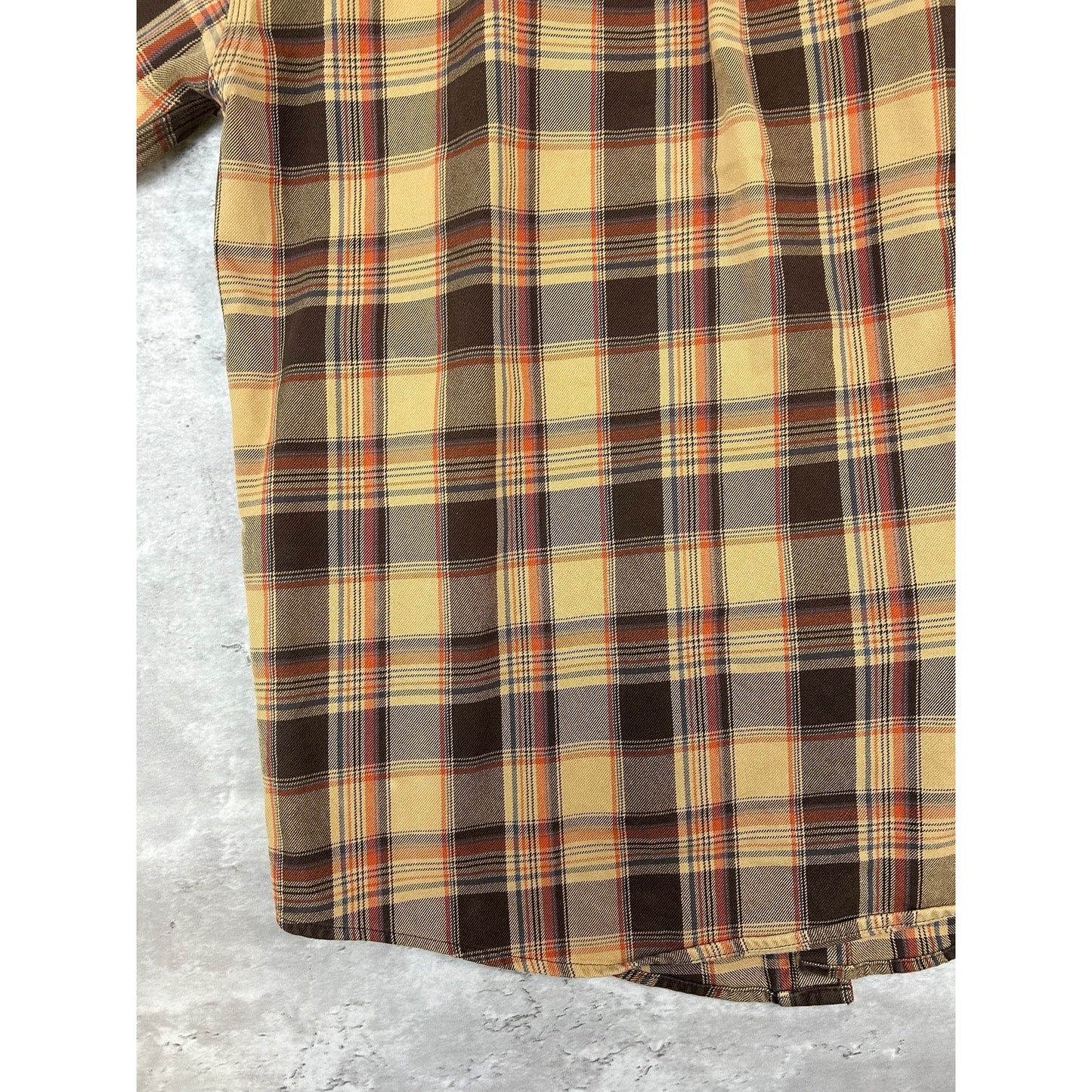 Vintage Carhartt Plaid Double Pocket Workwear Long Sleeve Button Up Shirt Medium