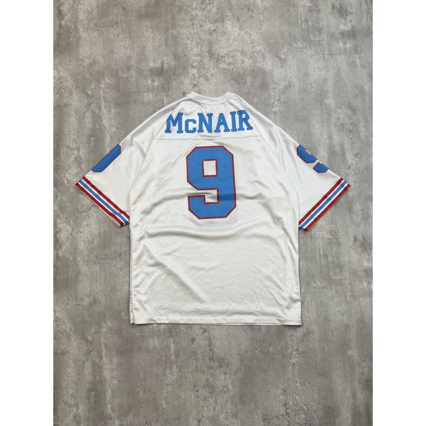 Vintage 90s Steve McNair #9 Houston Oilers NFL Logo Athletic Jersey Size XL