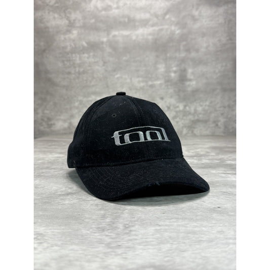Vintage 90s Tool Embroidered Spellout Rock Music Band Fitted Hat Small