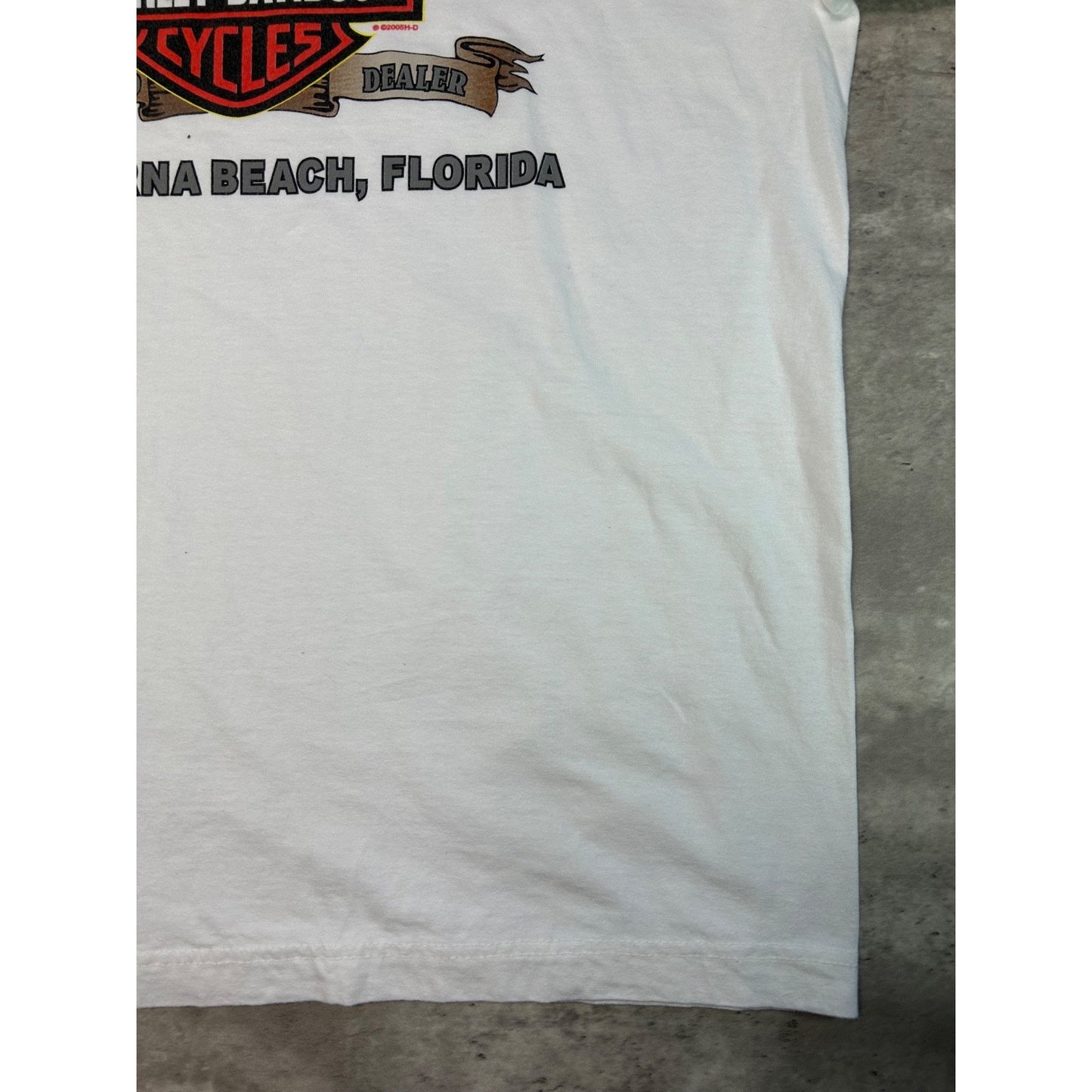 Vintage Harley Davidson Classic Logo Flame Graphic Long Sleeve T-Shirt Size XL