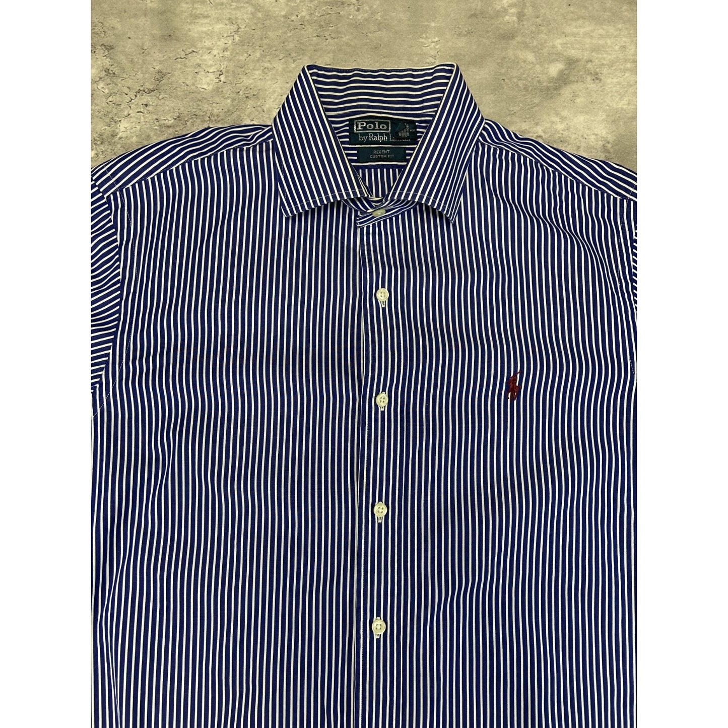 Vintage Polo Ralph Lauren Striped Print Long Sleeve Button Up Shirt Size XL