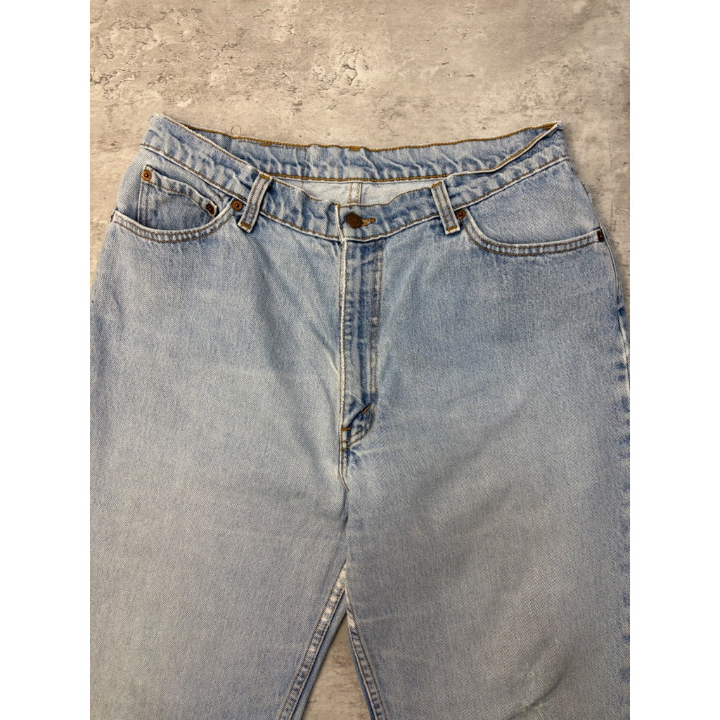 Vintage Levis 512 Red Tab Slim Fit Light Wash Denim Pants Size 33