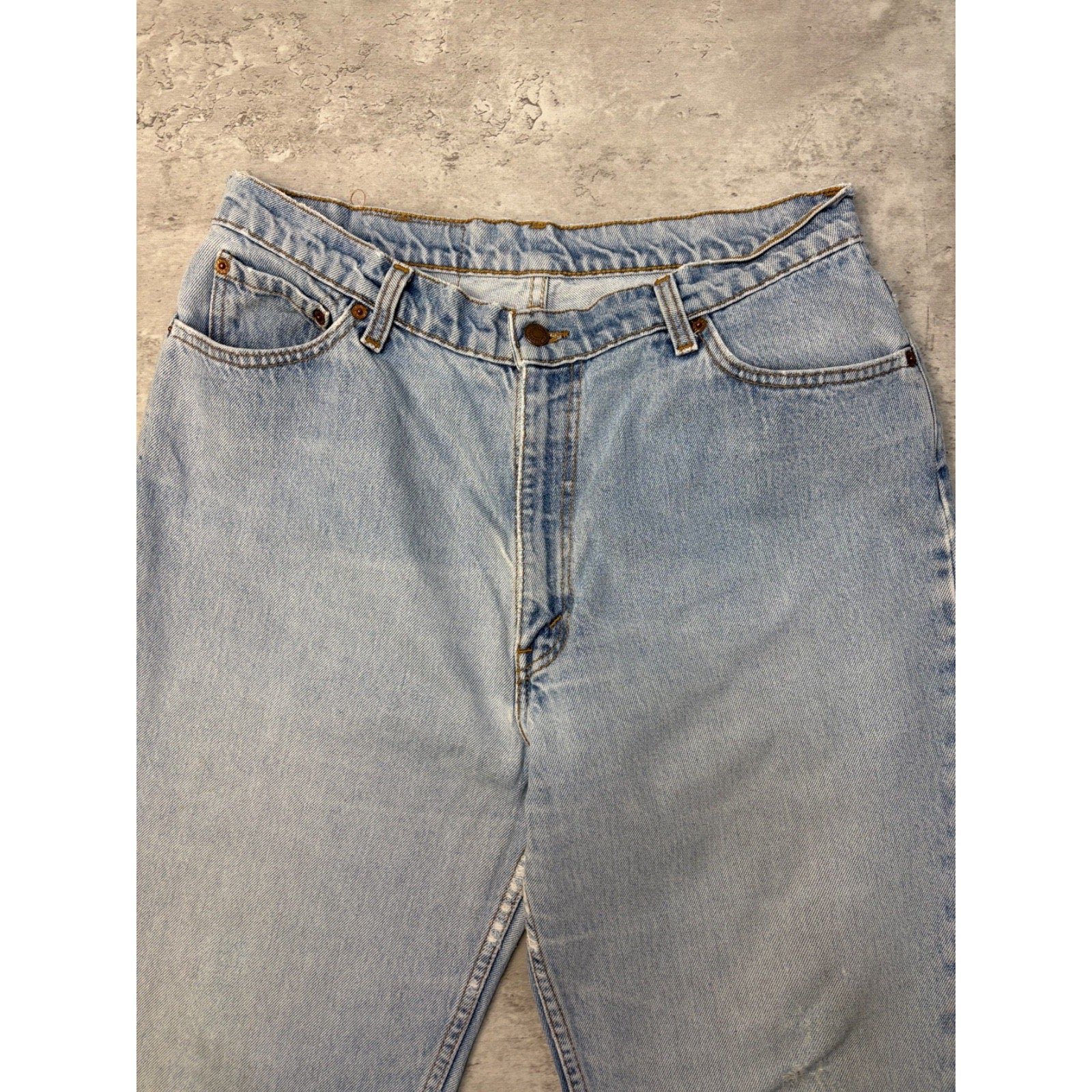 Vintage Levis 512 Red Tab Slim Fit Light Wash Denim Pants Size 33