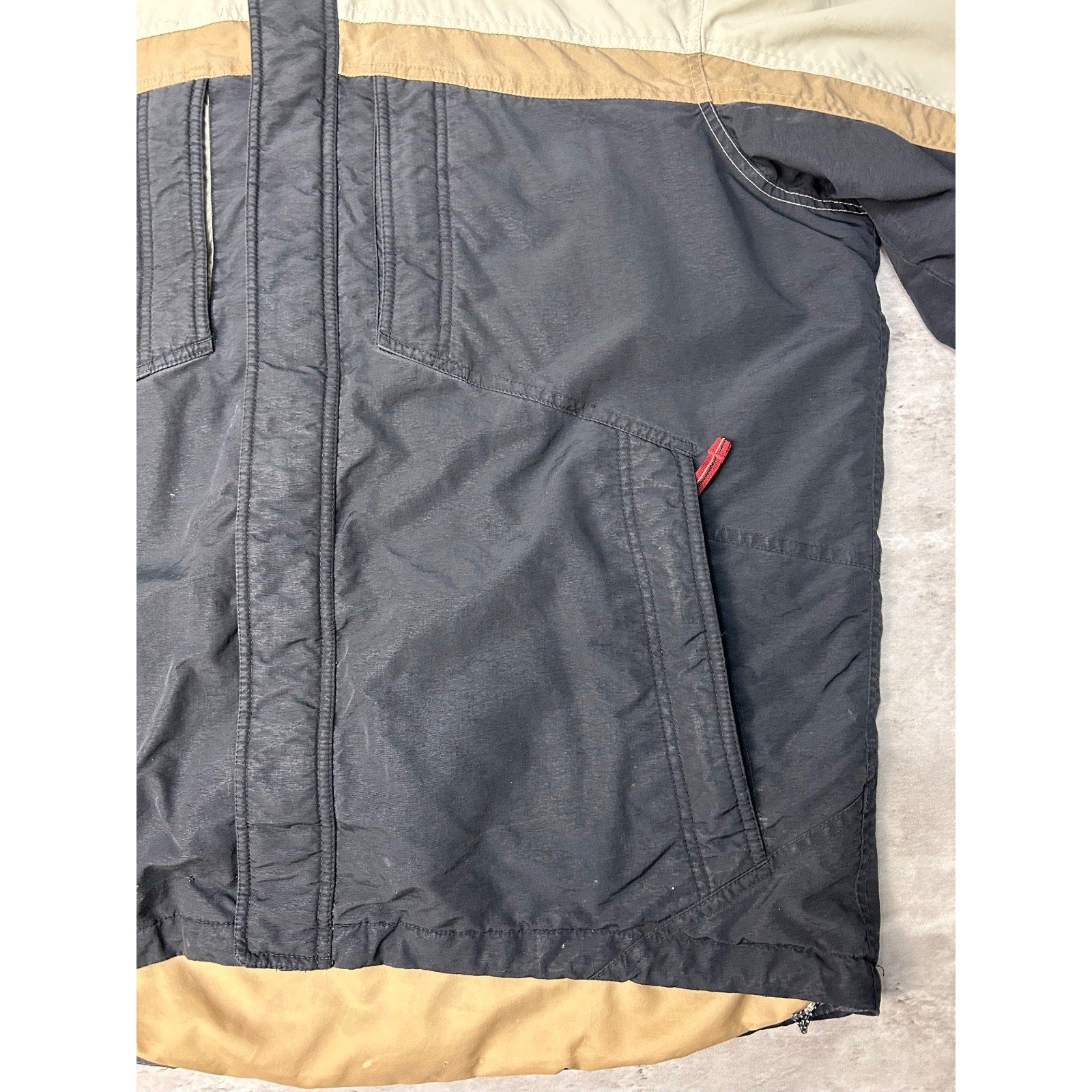 Vintage 2000s Nike Embroidered Swoosh Insulated Full Zip Hooded Jacket Size XL