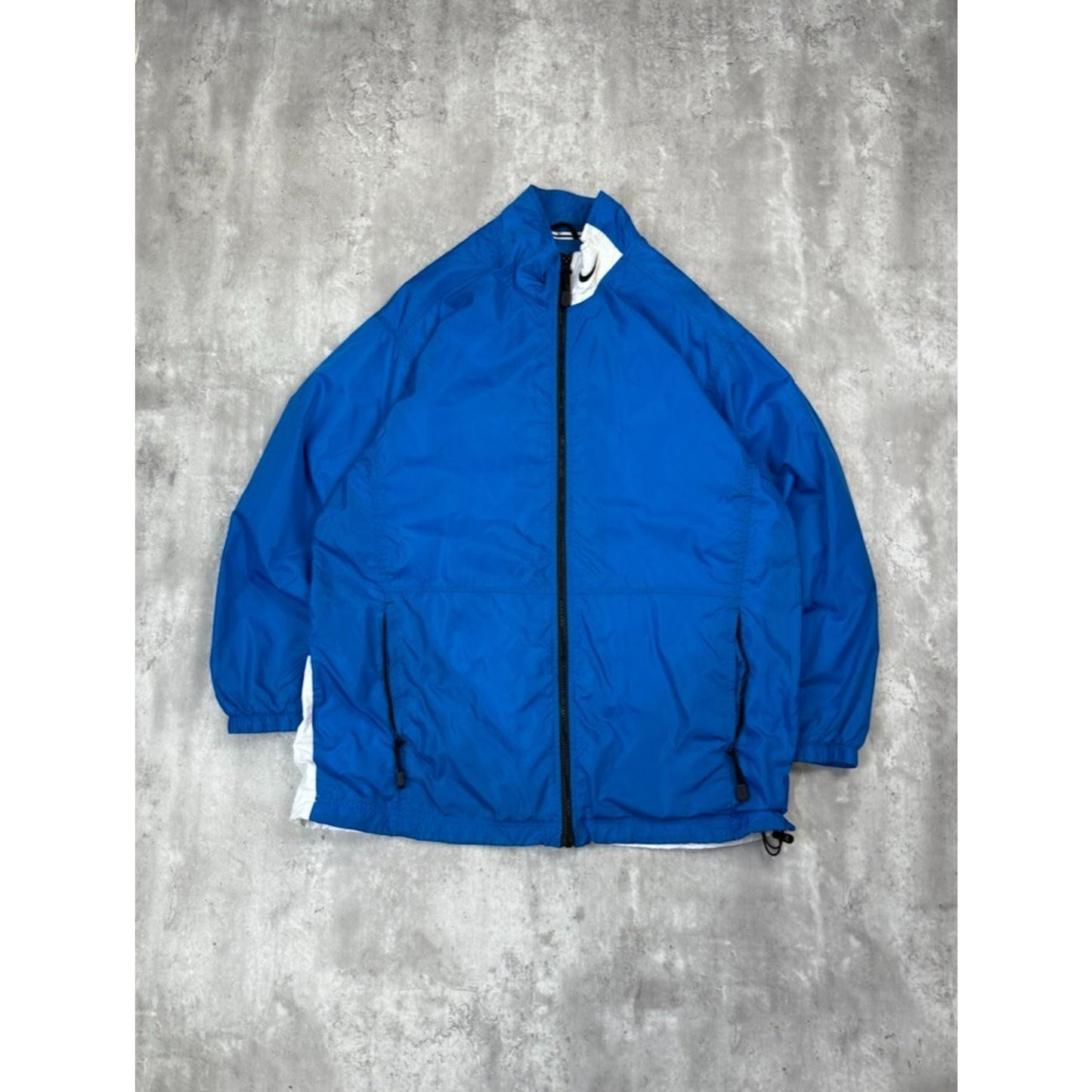 Vintage 2000s Nike Embroidered Swoosh Nylon Full Zip Jacket Size Large