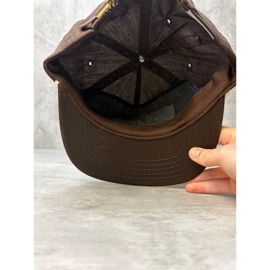 Vintage Team Amana Embroidered Spellout Golf Strapback Hat OSFA