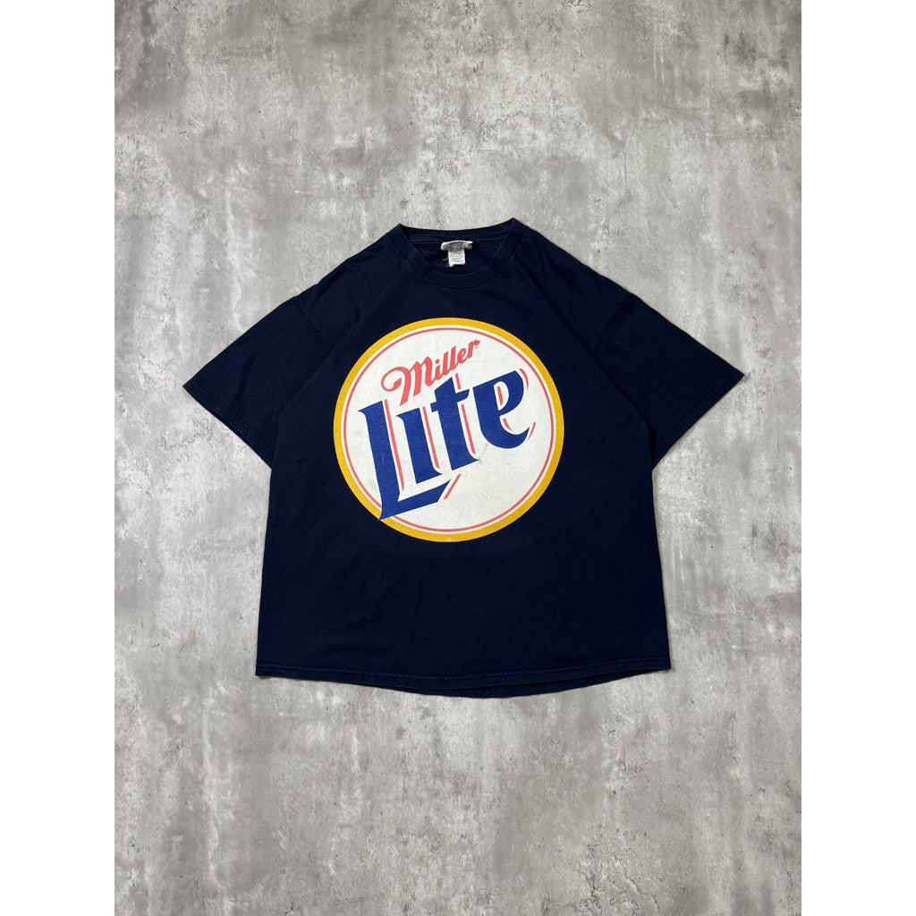 Vintage Rusty Wallace #2 Miller Lite Racing Nascar Graphic T-Shirt Size XL