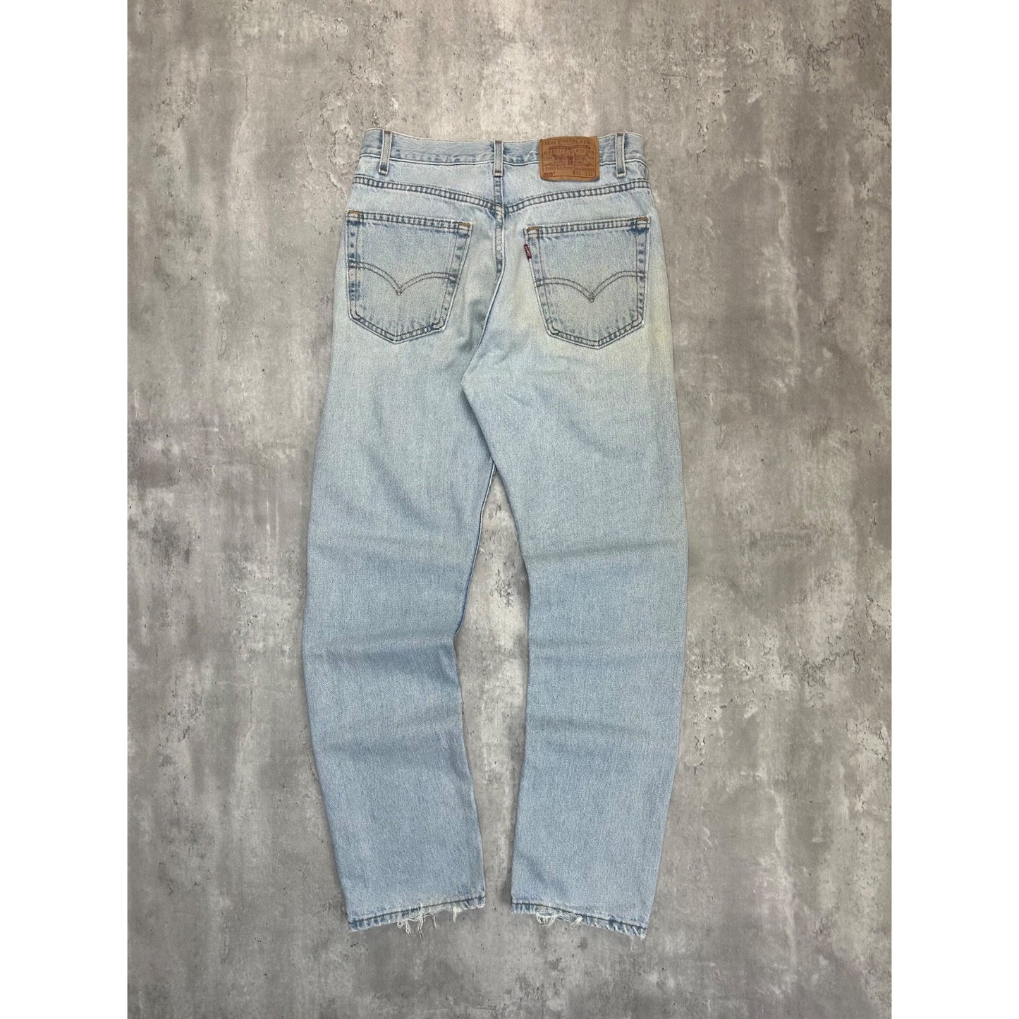 Vintage 90s Levis 505 Straight Leg Red Tab Light Wash Denim Pants Size 31