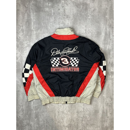 Vintage 90s Dale Earnhardt #3 Nascar The Intimidator Full Zip Jacket Size Large