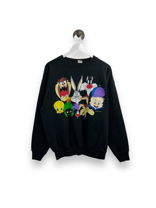 Vintage 1993 Looney Tunes Crew Cartoon Character Graphic Sweatshirt Size XL