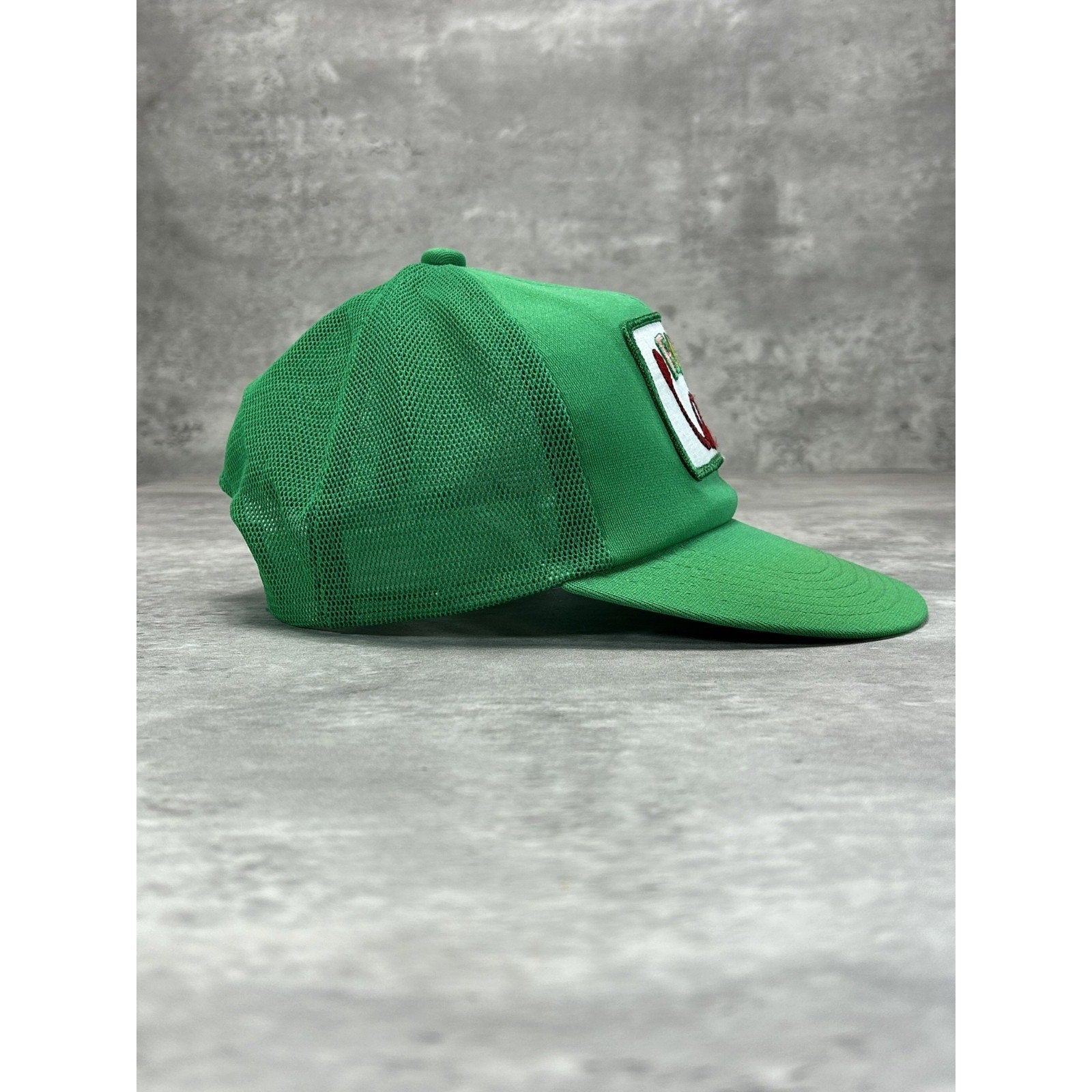 VTG 80s/90s Fliptail Lures Fishing Embroidered Patch Trucker Snapback Hat OSFA