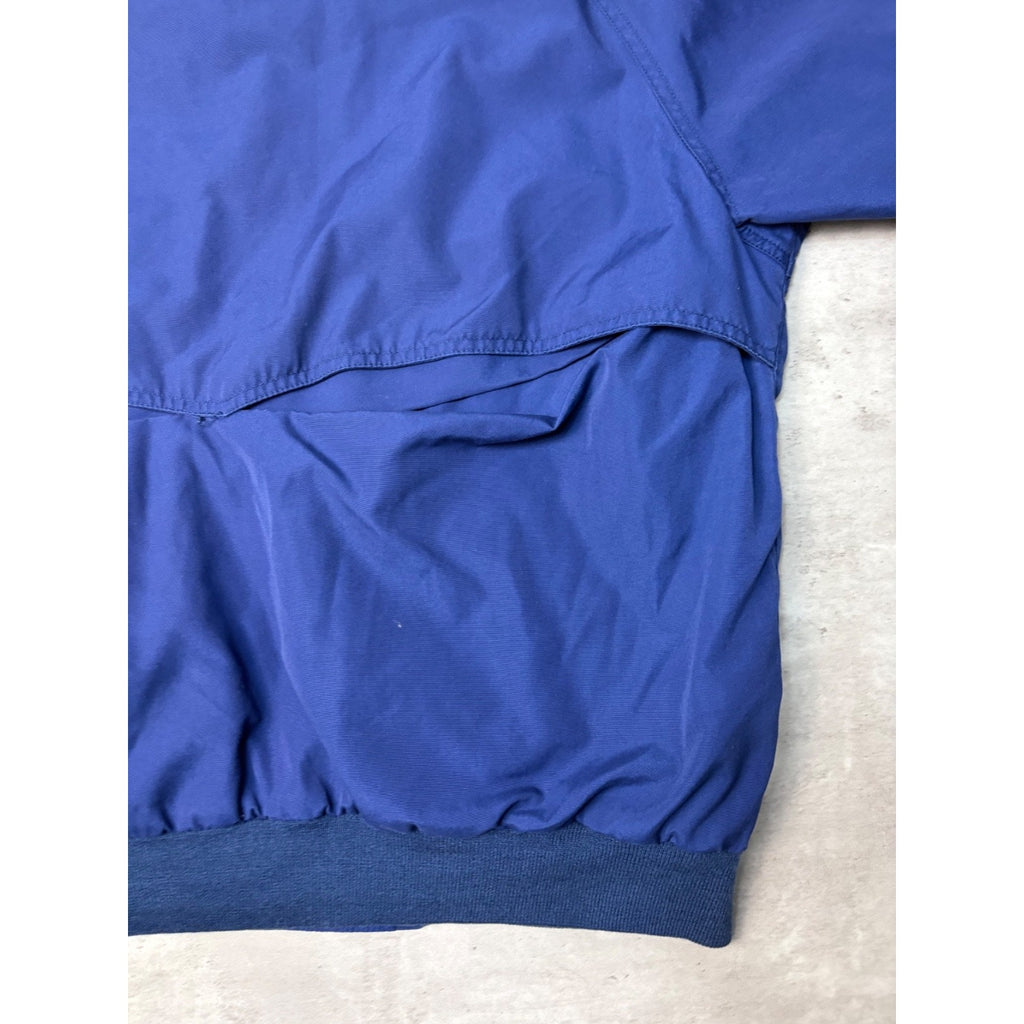 Vintage 90s Eddie Bauer Full Zip Navy Blue Bomber Jacket Size XL