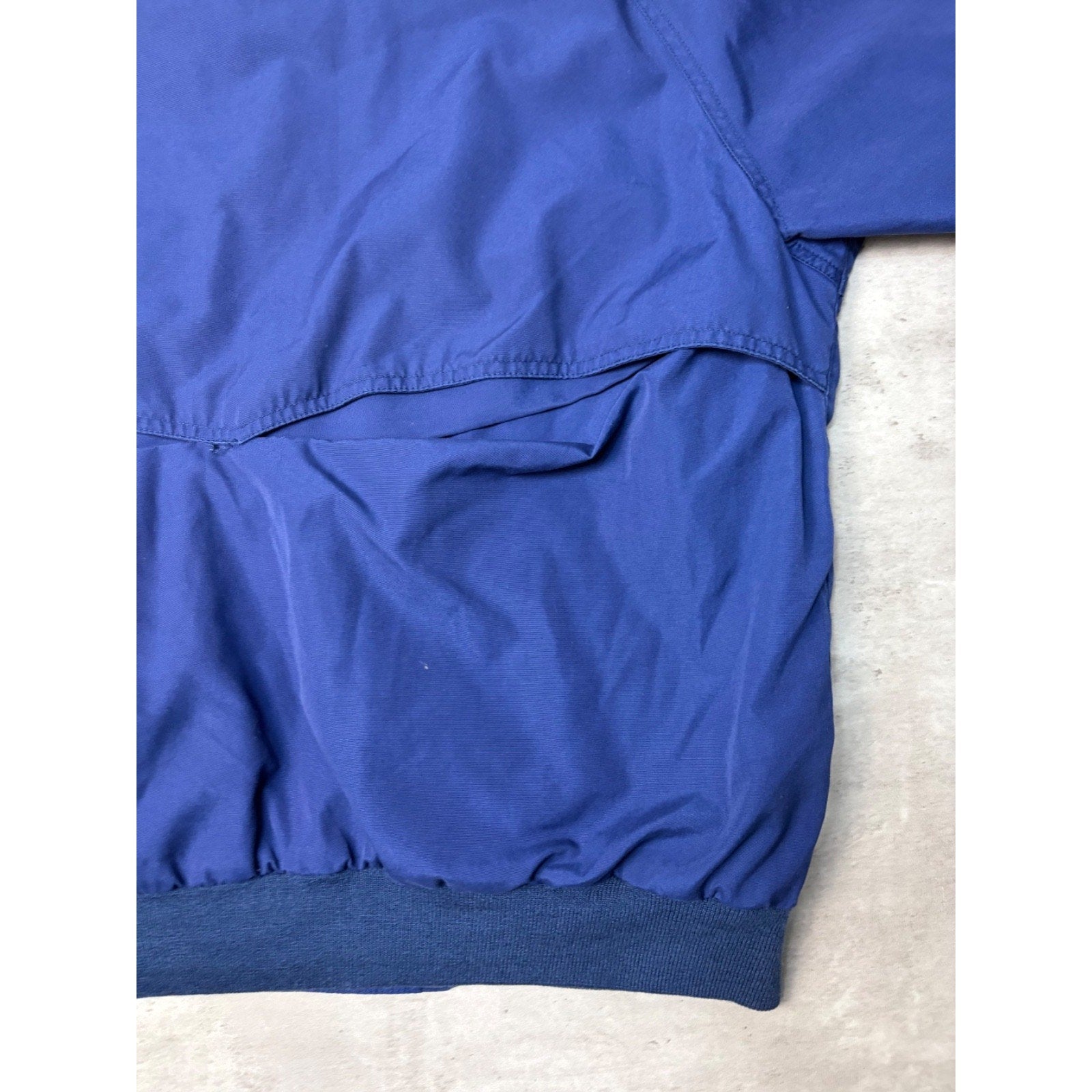 Vintage 90s Eddie Bauer Full Zip Navy Blue Bomber Jacket Size XL