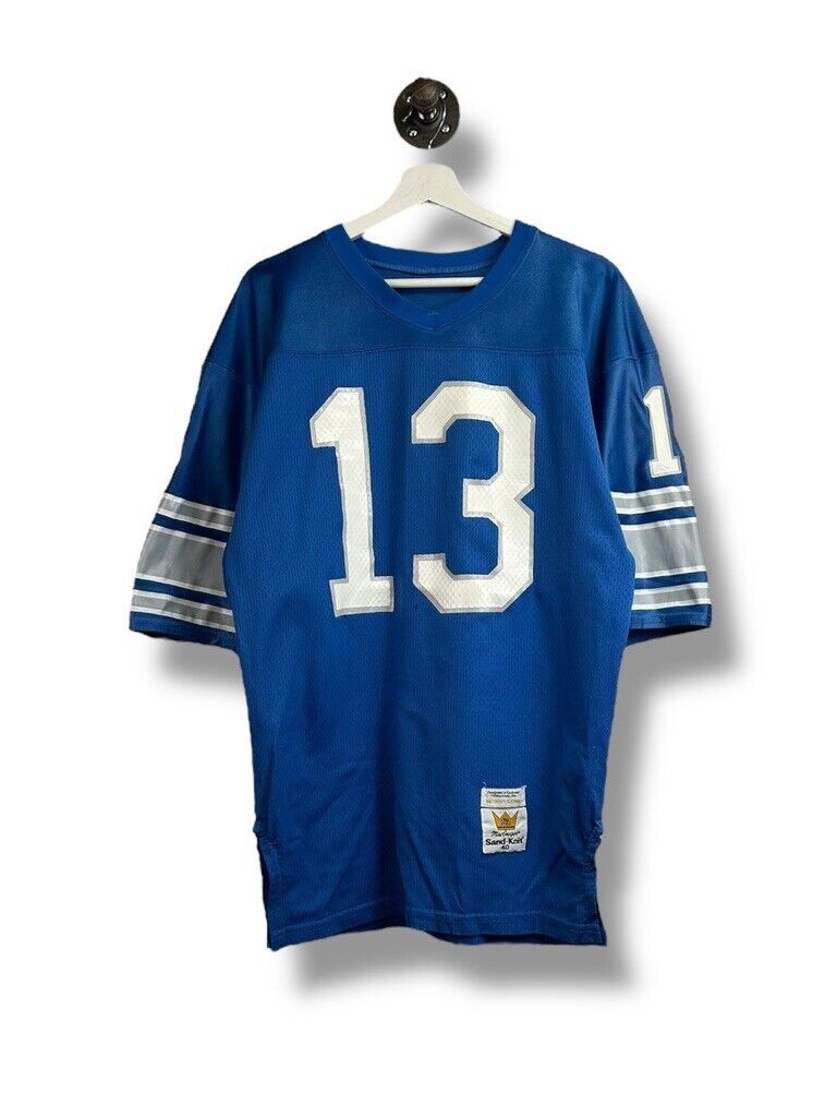 Vintage 80s/90s Collins #13 Detroit Lions NFL Sand Knit Jersey Size 40 XL