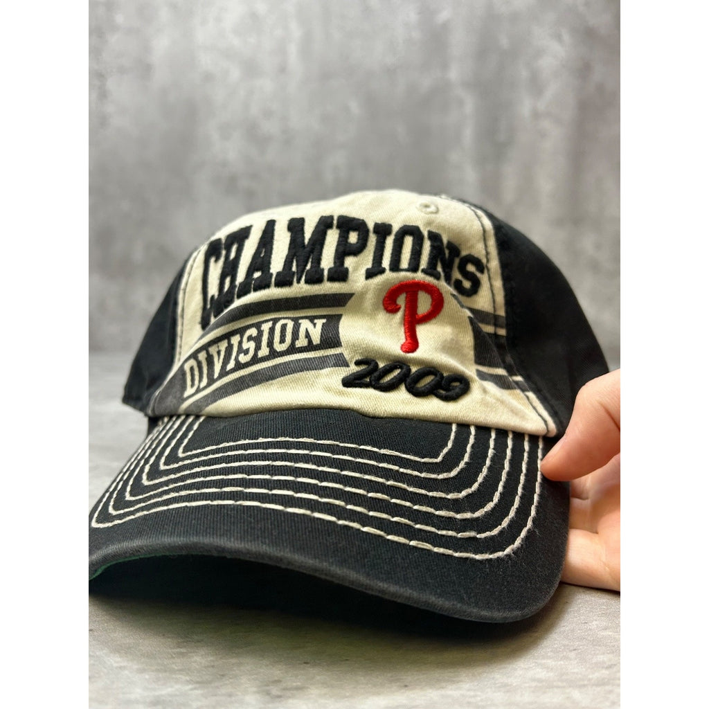 Philadelphia Phillies MLB Division Champs Embroidered Logo Strapback Hat OSFA