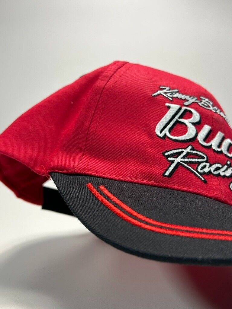 Vintage 2000 Kenny Bernstein Nascar Budweiser Racing Strapback Hat OSFA Red