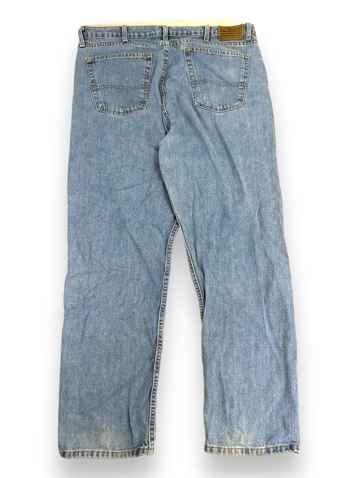 Vintage Polo Jeans Co Relaxed Fit Light Wash Denim Pants Size 39