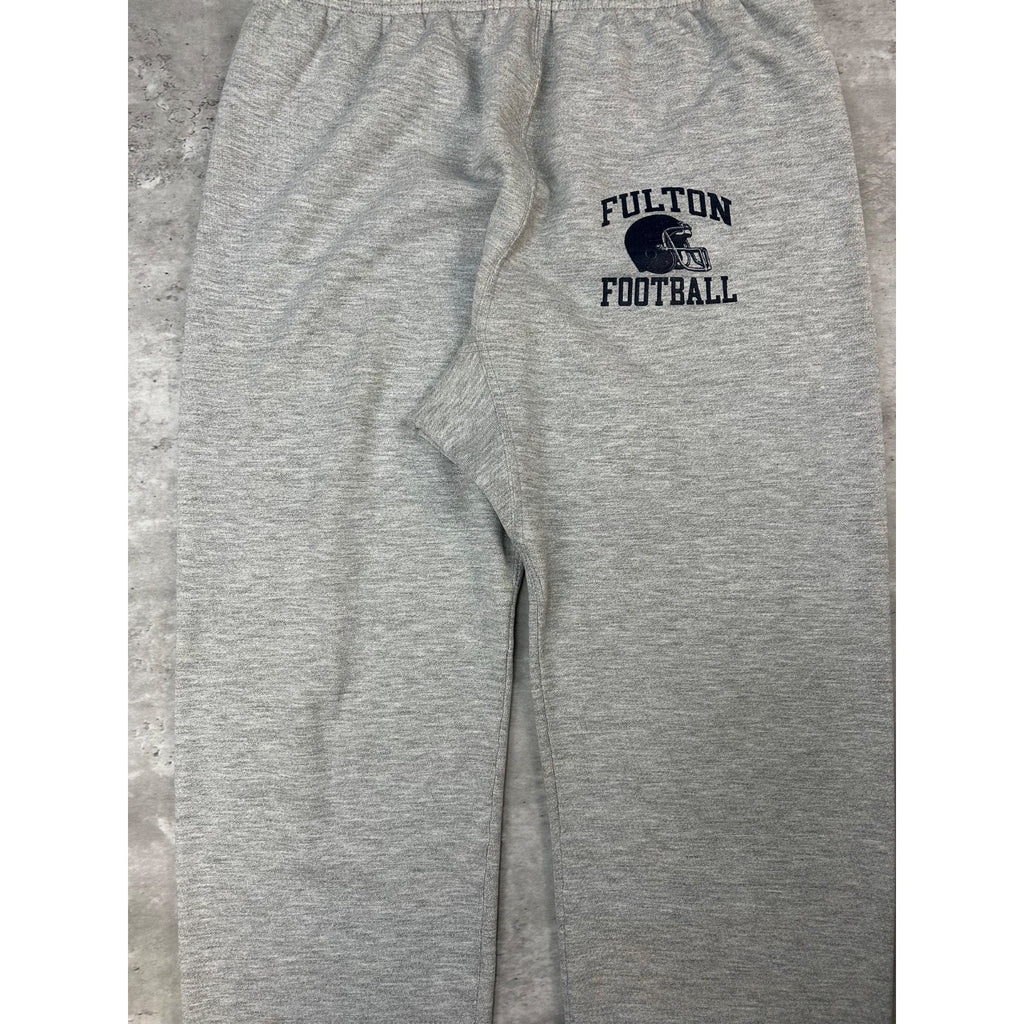 Vintage 90s Fulton Football Collegiate Spellout Sweat Pants Size Medium