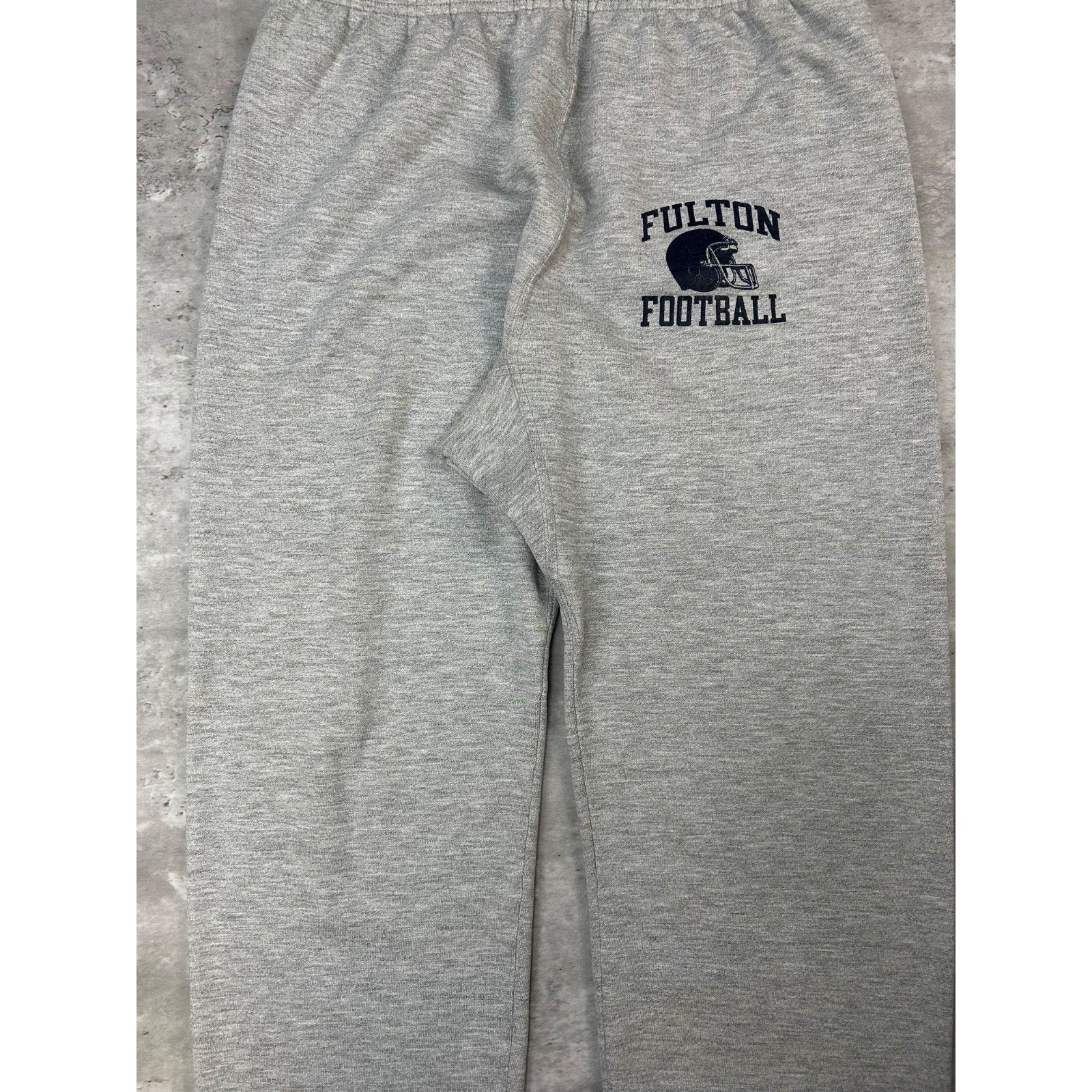 Vintage 90s Fulton Football Collegiate Spellout Sweat Pants Size Medium