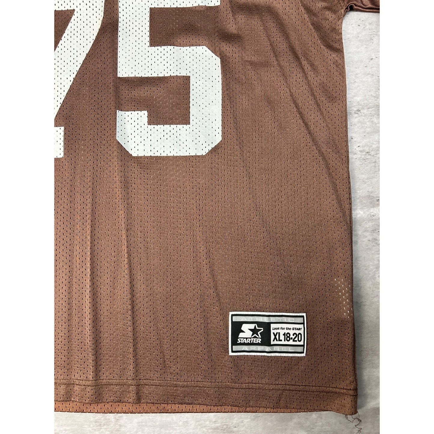 Vintage 1998 Lomas Brown #75 Cleveland Browns NFL Football Jersey YOUTH XL