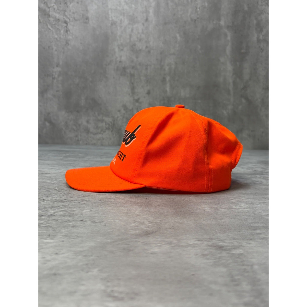 Vintage 80s/90s Straub Beer And Light Script Spellout Snapback Hat OSFA
