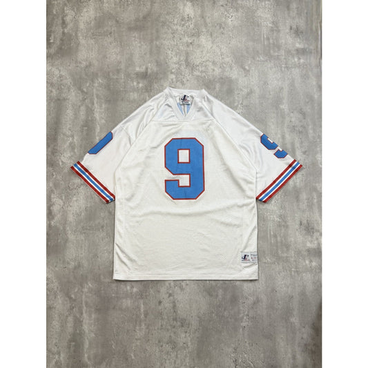 Vintage 90s Steve McNair #9 Houston Oilers NFL Logo Athletic Jersey Size XL