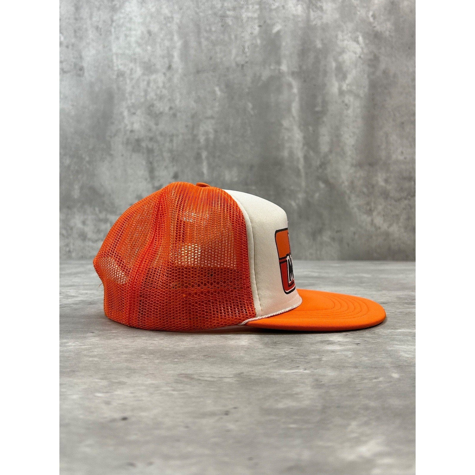 Vintage 80s Auto Masters Graphic Spellout Trucker Snapback Hat OSFA