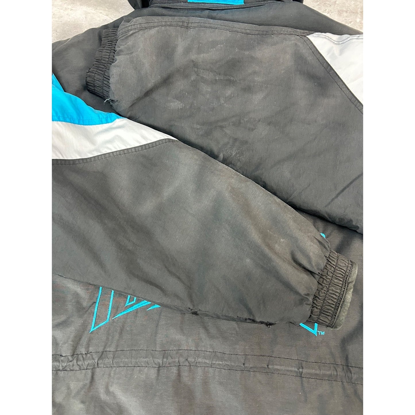 Vintage 90s Carolina Panthers NFL Reebok Insulated Long Jacket Jacket Size XL