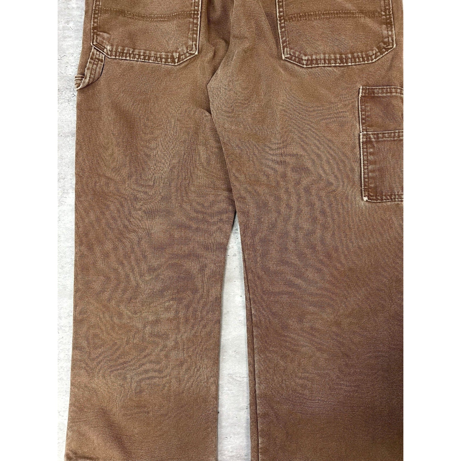 Dickies Canvas Workwear Carpenter Pants Size 37 Brown