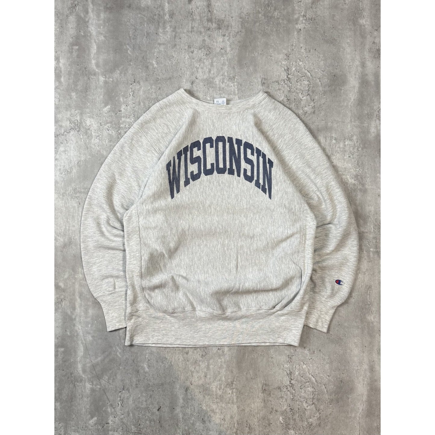 Vintage 90s Wisconsin NCAA Champion Reverse Weave Crewneck Sweatshirt Size XL